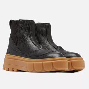 Leather Chelsea Waterproof Rain Boot